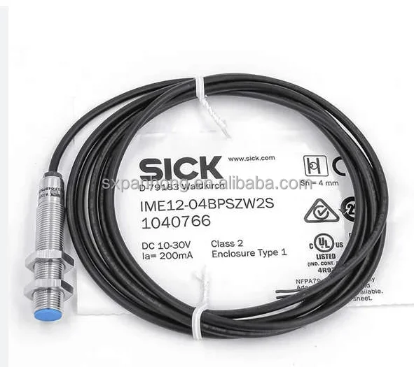 Sick  IME12-04BNSZW2S Inductive Proximity Sensor, 4 Mm, NPN, M12 X 1, 10 to 30 VDC,  Inductive Sensor