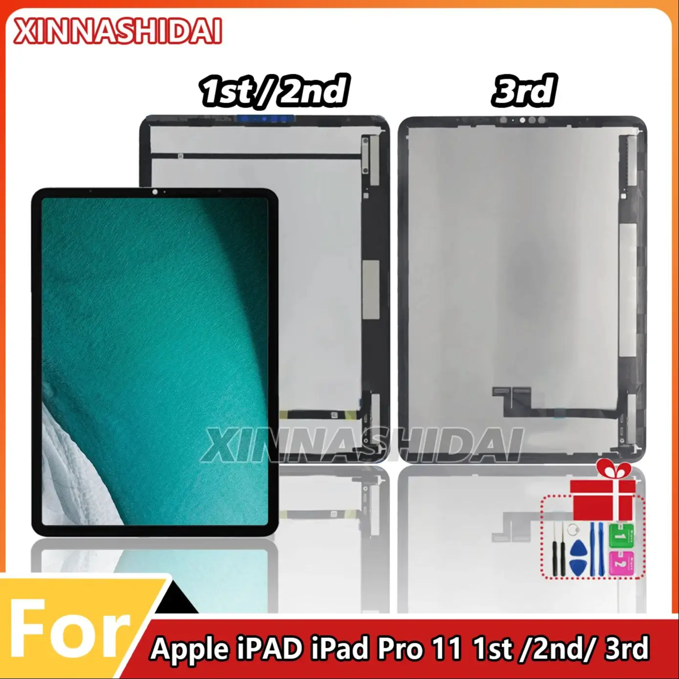 For Apple iPad Pro 11 1st 2018 2nd 2020 A1980 A1934 A1979 LCD Display Digitizer Sensors Assembly Panel LCD Display Replacement