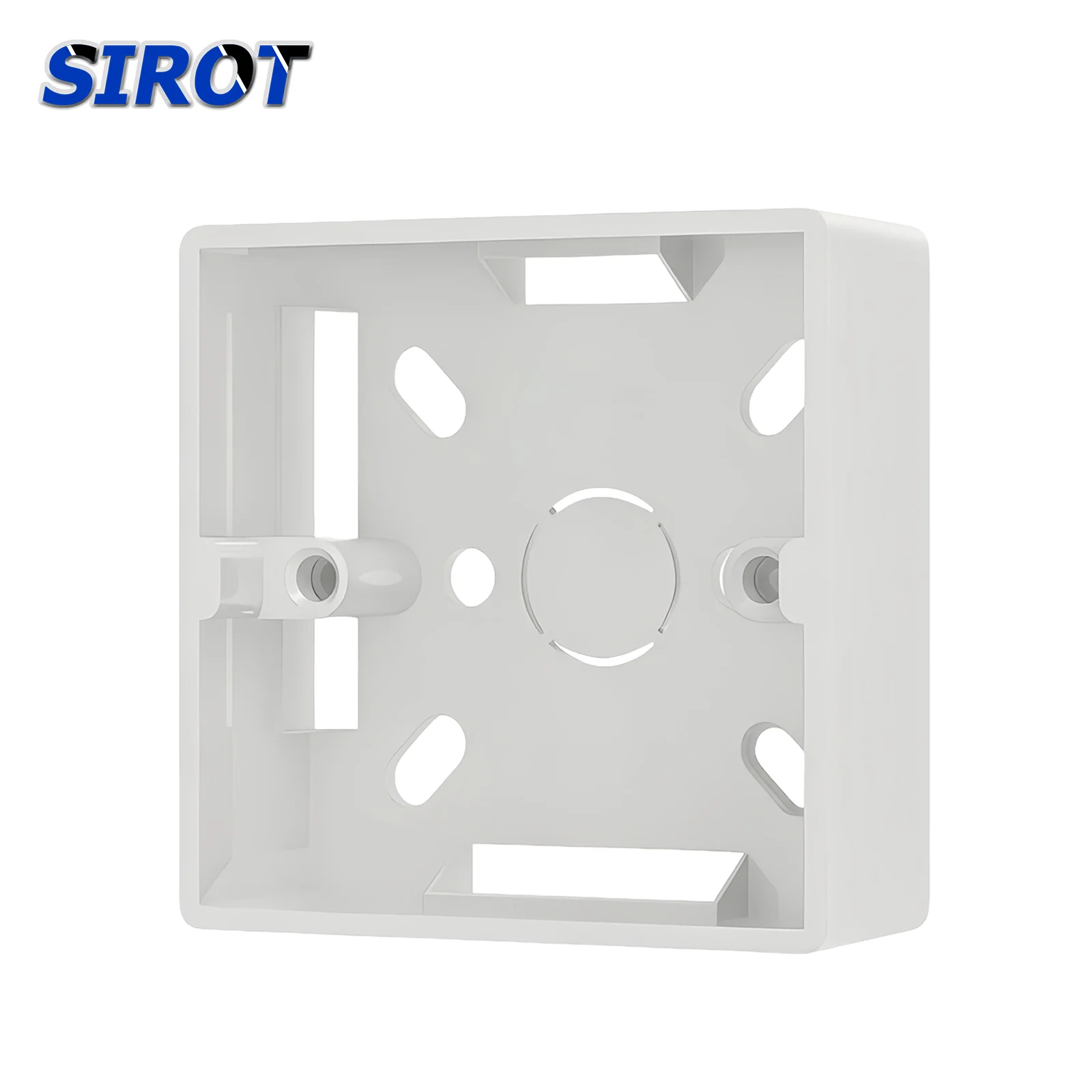 SIROT White Socket Switch Installation Box,86/146/172/258mm Wall Surface Junction Outfit Box,Socket External Mounting Outlet Box