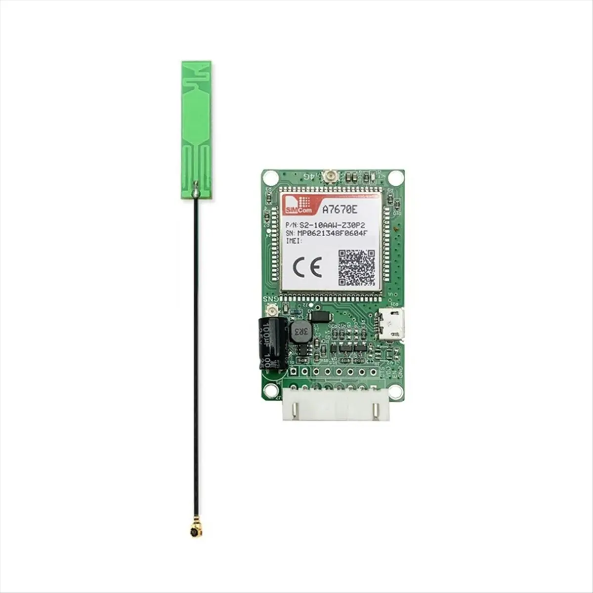 4G LTE Cat1 Module Core Board A7670E SIMCOM with SIM Card Slot TTL UART 2G LTE-FDD B1 B3 B5 B7 B8 B20 GSM 900 1800MHz