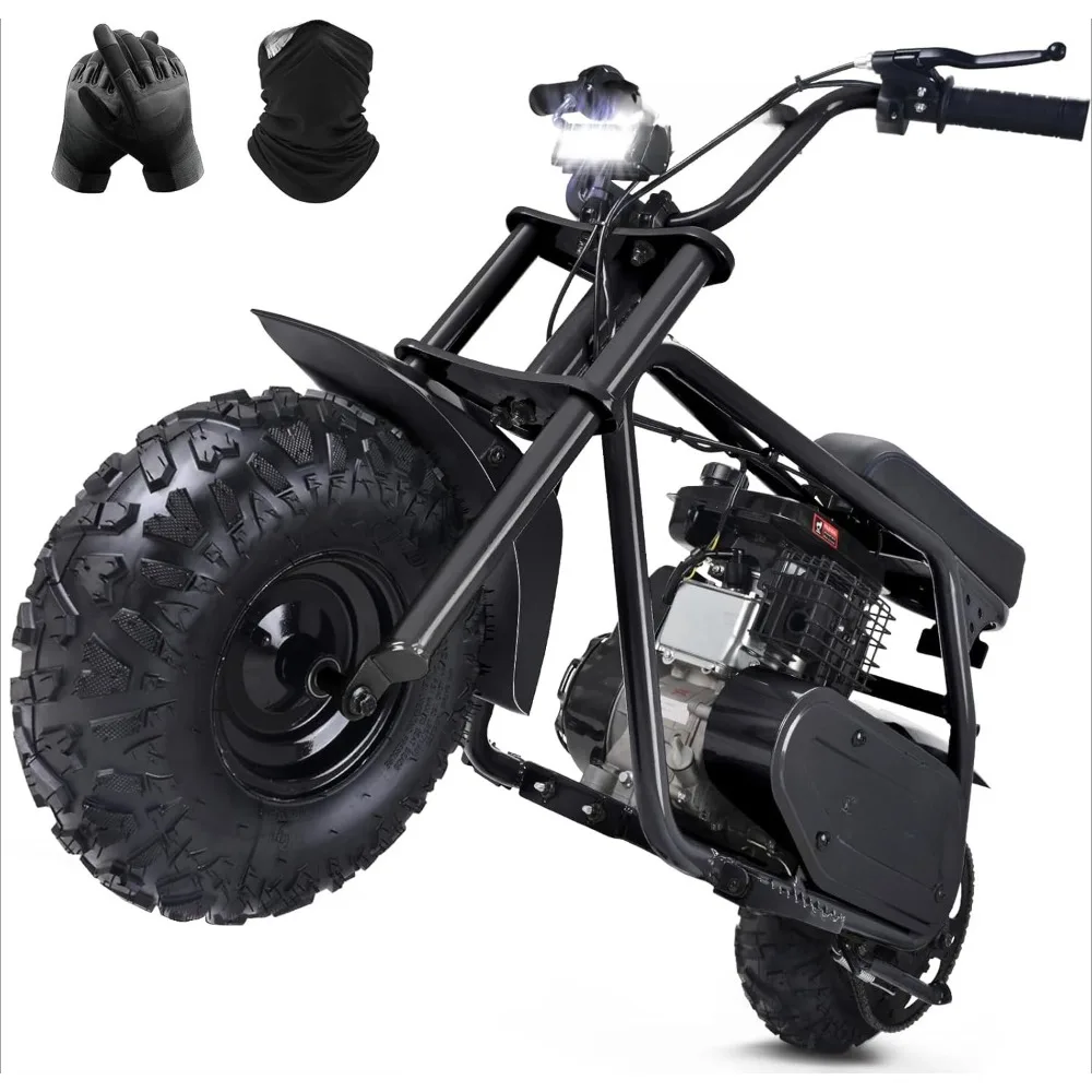 

Mini Bike, Gas Dirt Bike, Minibike, Gas Powered Mini Bikes for Adults, 99cc-4 Stroke Pit Bike with Led Light, Min Dirtbike, Moto