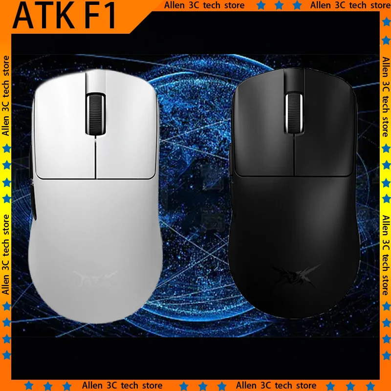 ATK Liekong F1 Wireless Mouse Paw3950 Dual-Mode Nordic 52840 Chip 8K Lightweight FPS Esports Gamer Accessories PC Gaming Mouse