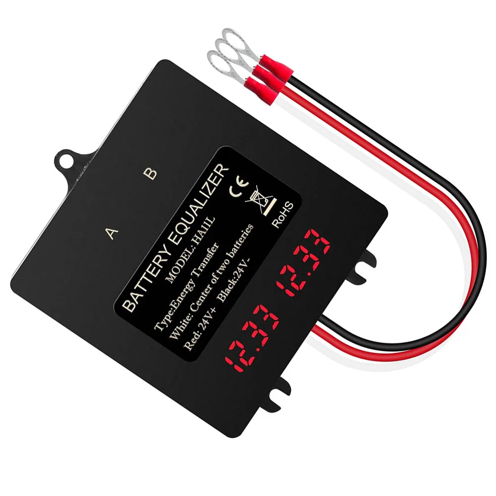 

Intelligent Battery Balancer for 24V For Acid and Lithium Batteries Digital Voltage Equalizer with Real Time Display