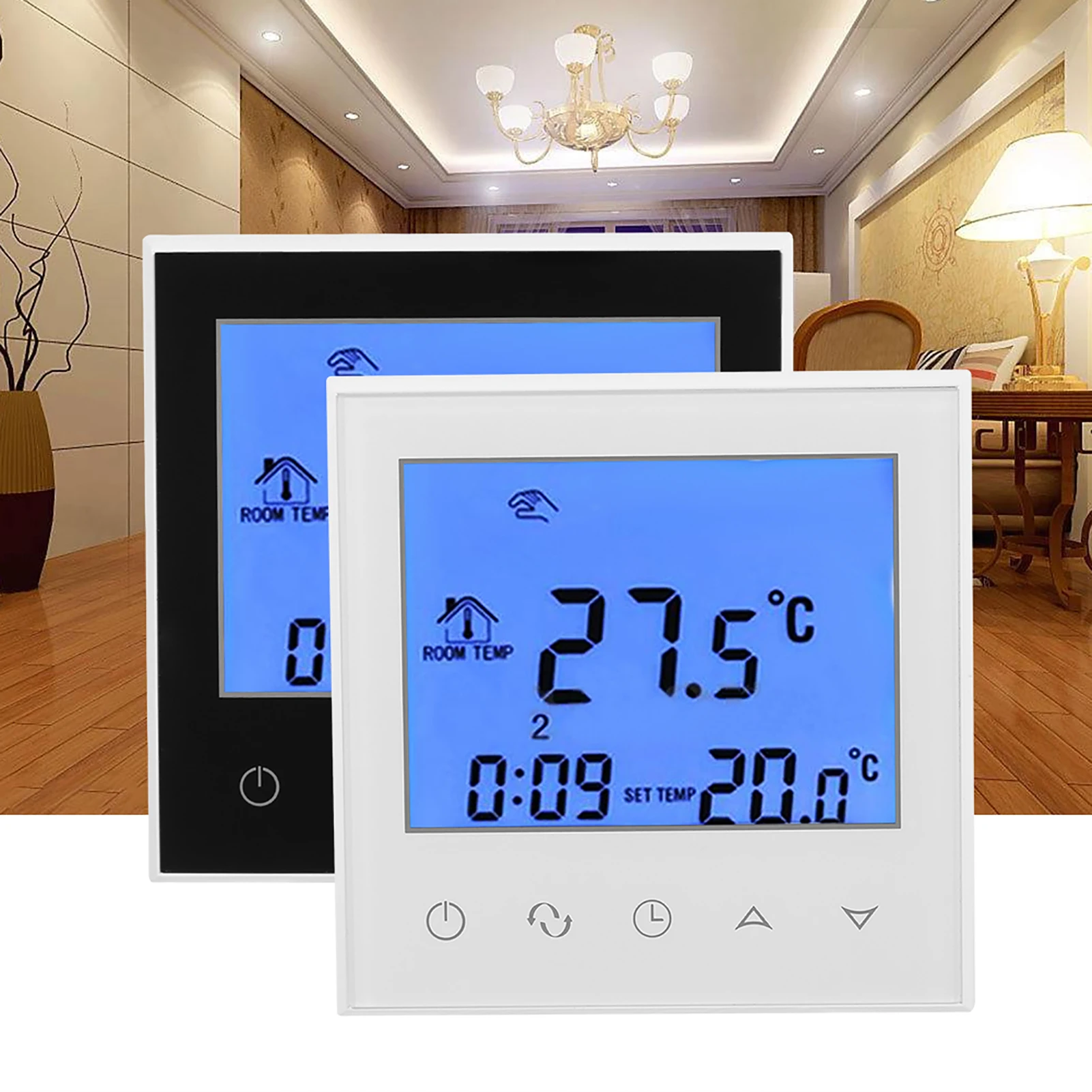 Heating Thermostat Digital  LCD Programmable Thermostat Intelligent Temperature Controller Home Use