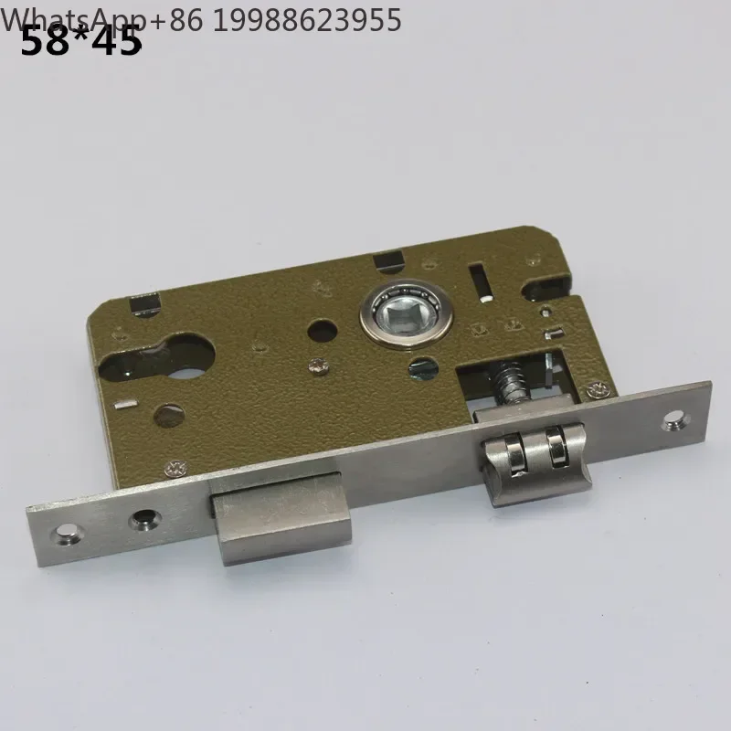 58-45 High Security Door Lock Cylinder Body Home Single Tongue Mute Anti-Theft Lock Bodys Wooden Door Hardware Fittings