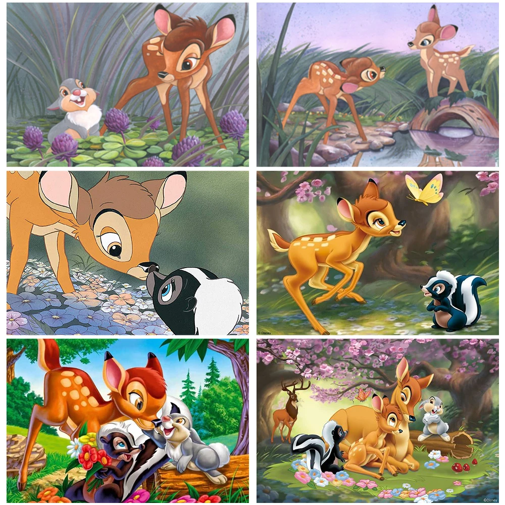 

Disney 5D Diamond Painting Cartoon Animal Deer Bambi Mosaic Embroidery Cross Stitch Art Picture Rhinestones Home Decoration