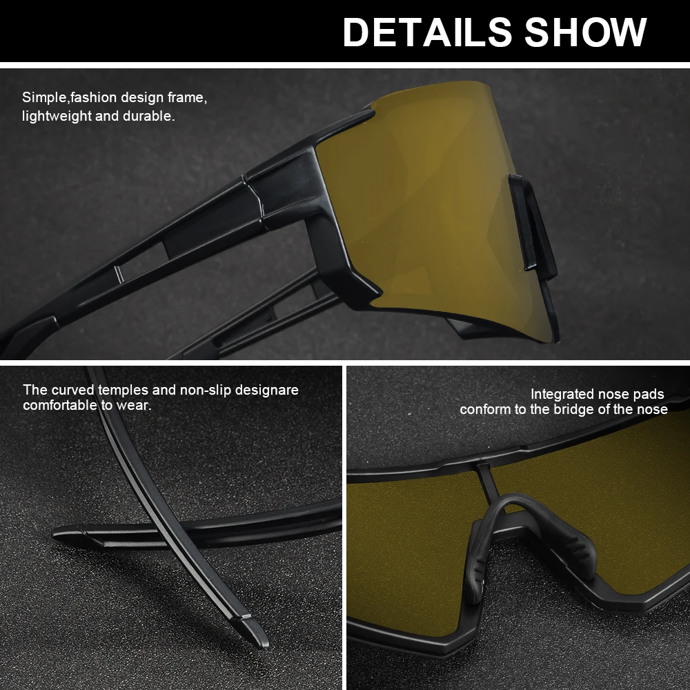 CRIXALIS Oversized Night Vision Photochromic Polarized Sunglasses Men Women Fashion Anti-glare Driving Sun Glasses Goggles UV400