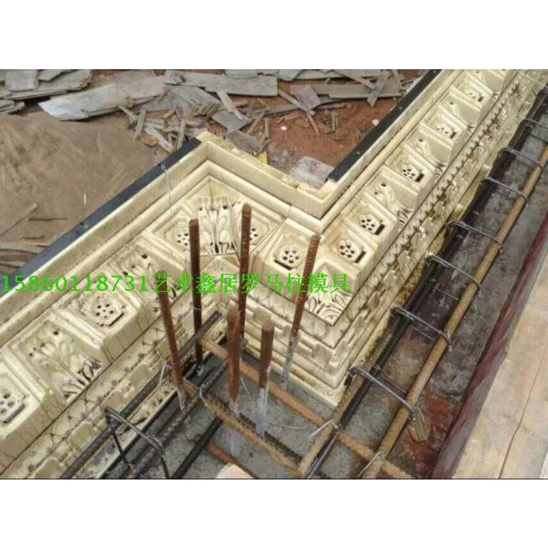 External corner tiger grasping line Internal and external corner European mold cement component Roman column Outdoor line corner