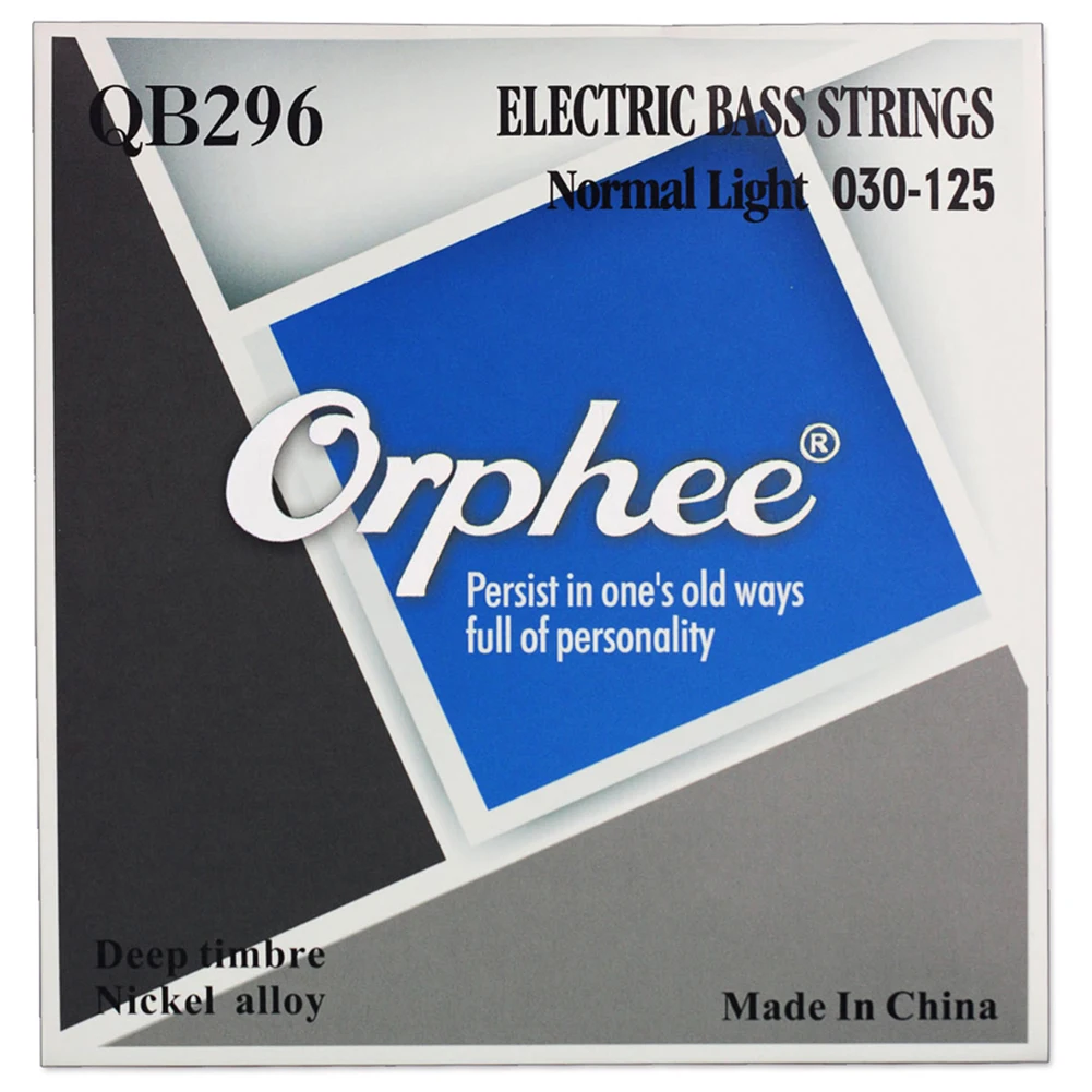 Orphee QB Series 4/5/6 Pcs Electric Bass Strings Normal Light Nickel Alloy Hexagonal Core Electric Bass Parts