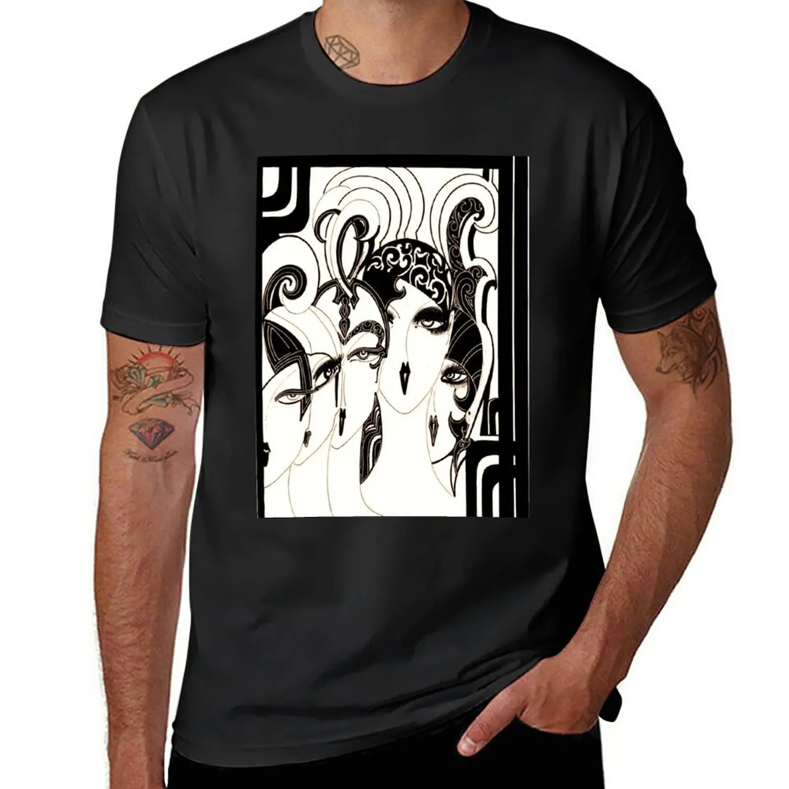 New Art deco mod dollies by Jacqueline Mcculloch House of Harlequin T-Shirt t-shirts man mens plain t shirts