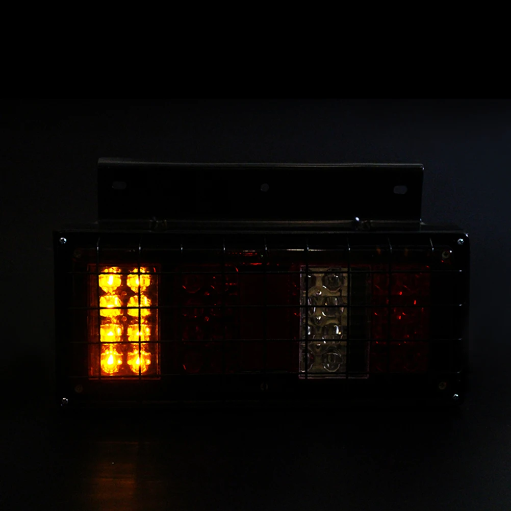 

Multi Functional LED Tail Light High Brightness Durable Iron Net Truck Trailer Reverse Stop Turn Signal Brake Running