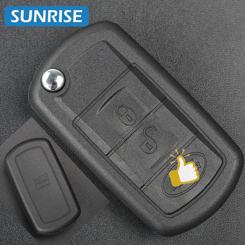 Flip Remote Auto Schlüssel Shell Für Land Rover Für Discovery 3 LR3 Range Rover Sport Vouge 2005-2010 3 tasten Fob Fall