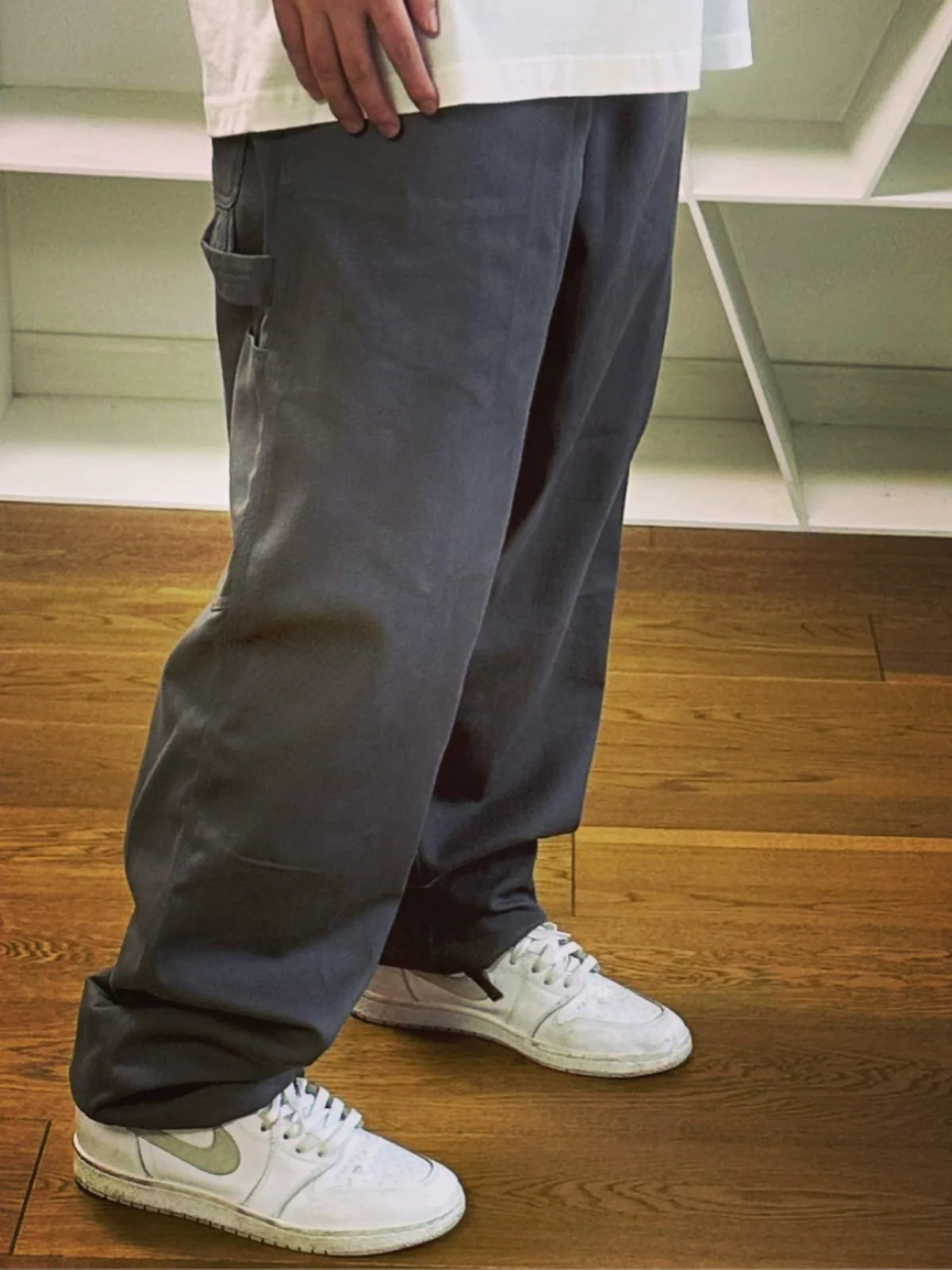 

Рабочие брюки BTTJOB из чистого хлопка с диагональными полосками, прямого кроя, для молодежи, на все сезоны