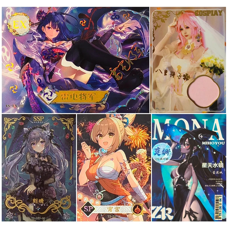 

Anime Goddess Story LSP EX ZR PR Set of Cards Yae Miko Shenhe Nahida Collection Cards Christmas Birthday Gifts Children's Toys