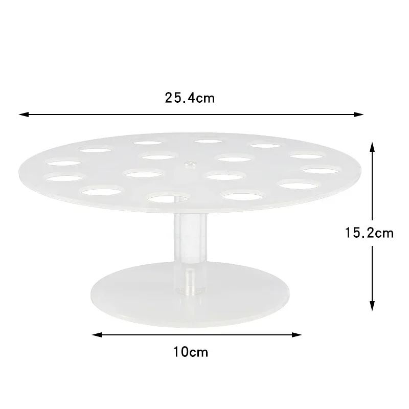 Holes Stand Food Transparent Acrylic Cake Wedding Tools Holder Cone Ice Baking Display 6/16 Cream Kitchen Buffet