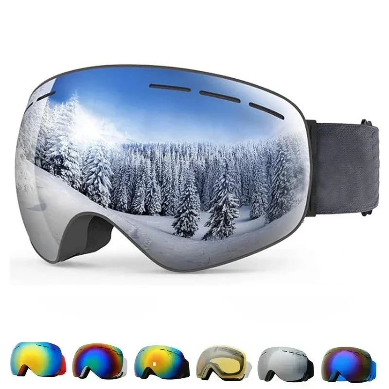 New Winter Ski Goggles Men Women Anti-fog Big Ski Mask UV400 Glasses Protection Skiing  Snow Snowboard Goggles