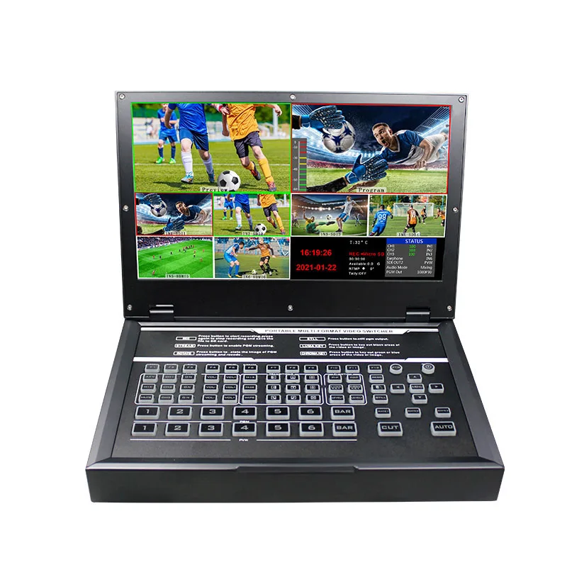 Video Switcher HDS9326 HD 6  Channel Switcher  Live Streaming Audio and