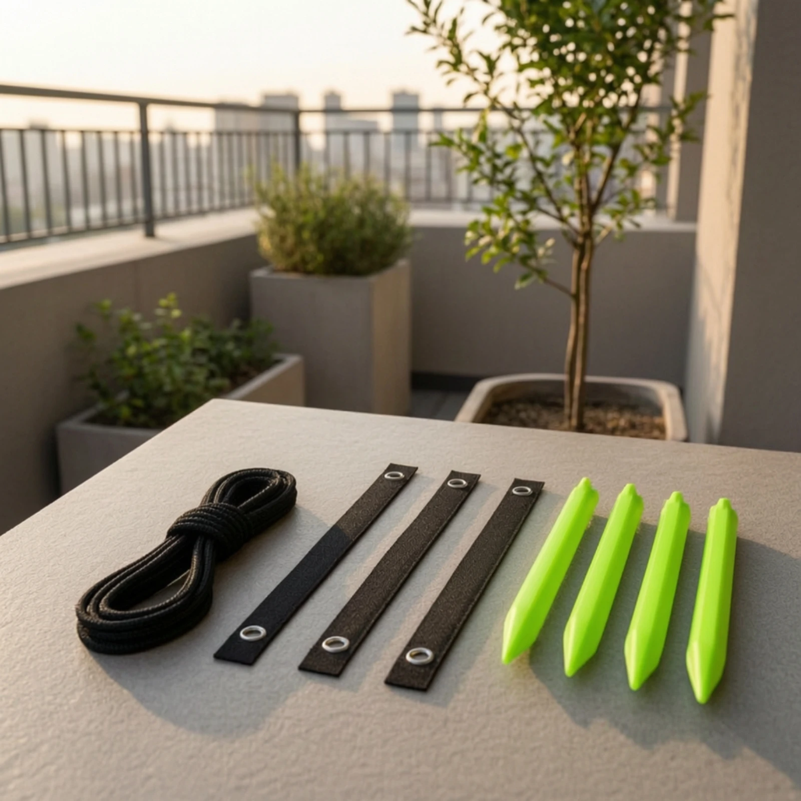 Tree Support Anchoring Kit Wind Resistant Young Tree Support Kit Lightweight Easy to Install for Outdoor, Garden