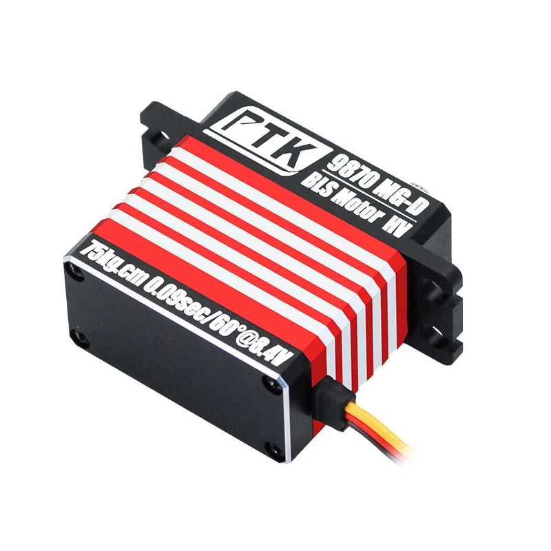 Servomotore a coppia elevata ad asse singolo PTK 9870 MG-D per servo digitale in metallo Modello di auto da arrampicata RC, robot, servo ad ala fissa