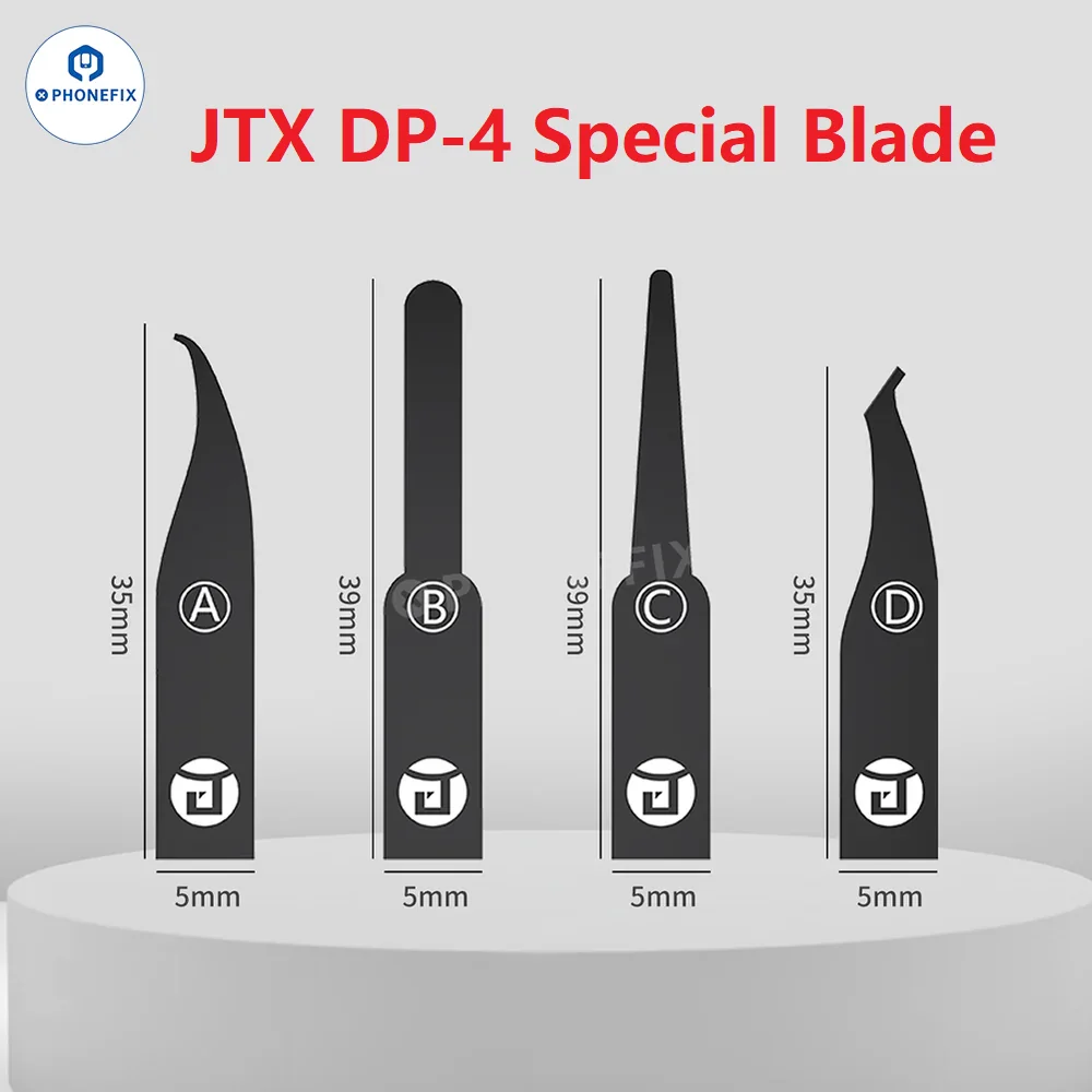 

JTX DP-4 Лезвие Профессиональные инструменты для удаления клея Лезвия с высокой термостойкостью для iPhone Android CPU EMMC Chip Warp Knife