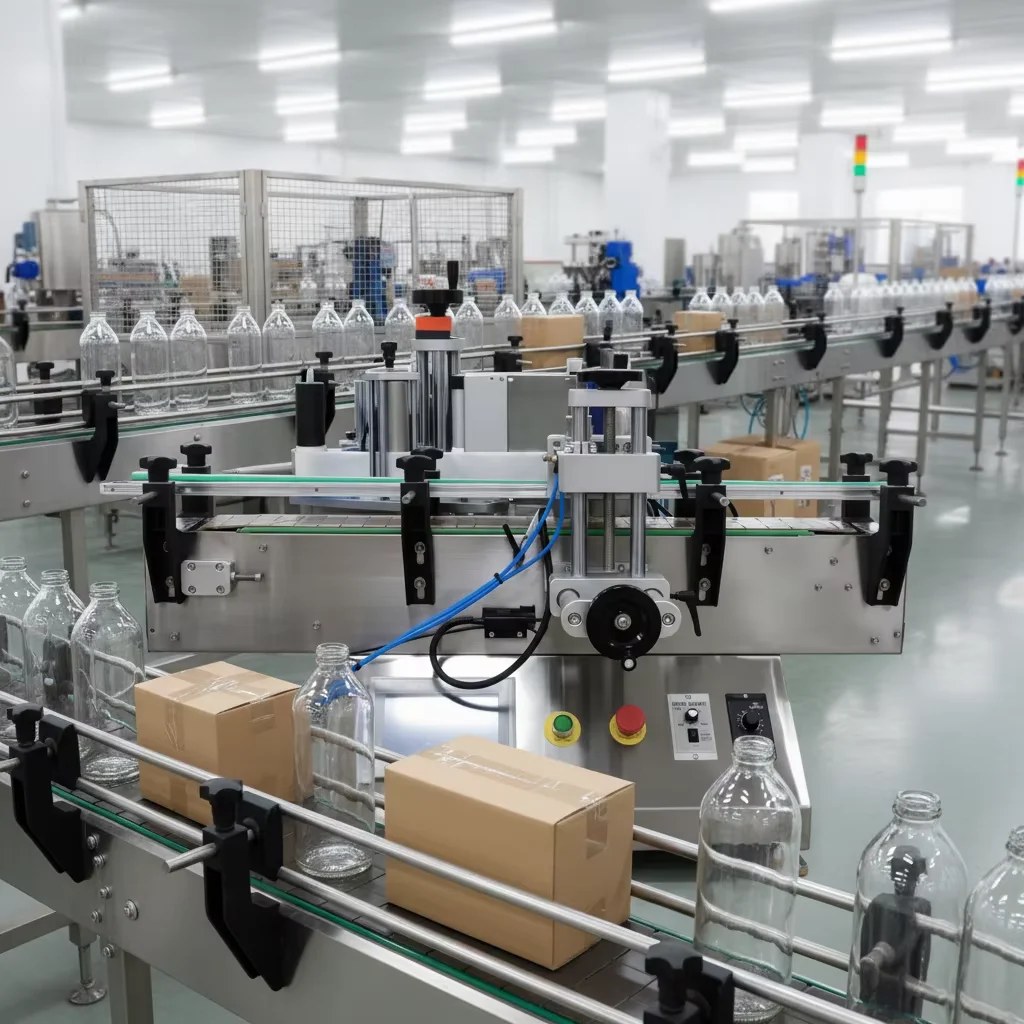 Picture 4: Automatic Labeling Machine TB300 Post Press Equipment 60 Bottles/Min 0.5mm Accuracy