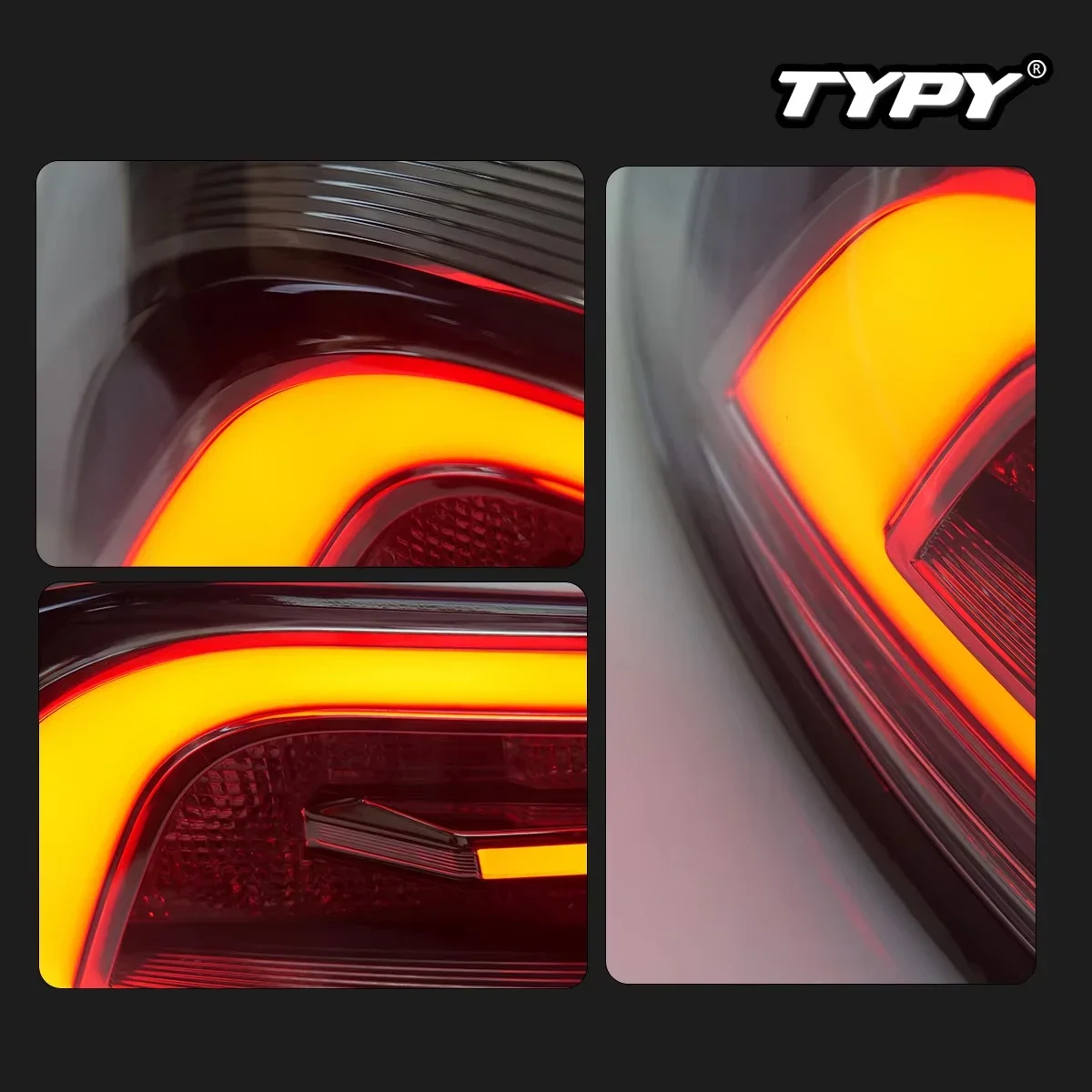

TYPY Car For VW Scirocco LED Taillight 2009-2014 Upgrade Modified to New DRL Dynamic Turn Signal LED Taillight Auto Accessories