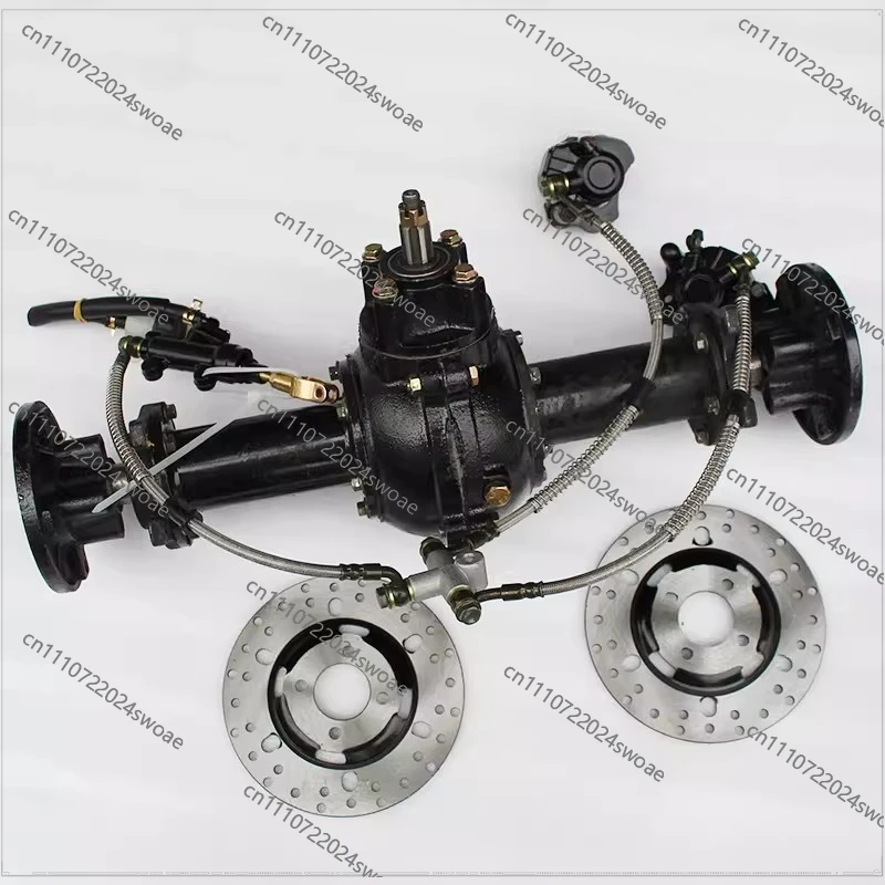 Selbstgebaute Modifizierte Quad-Bike-Kart-ATV-Differential-Hinterachse mit Antrieb und Aufhängung, 55CM Scheibenbremsen-Baugruppe