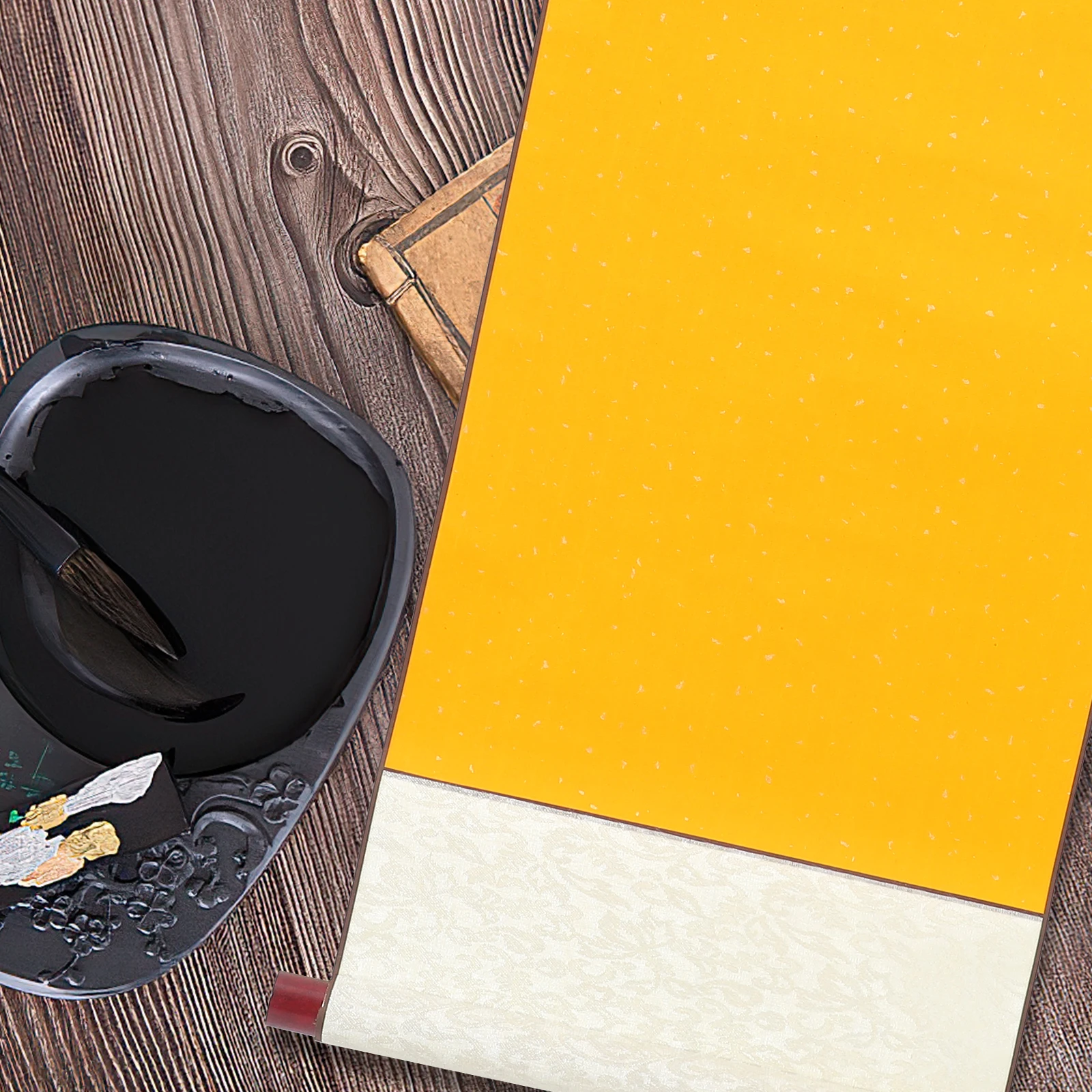 

1pc Blank Scroll For Calligraphy Ink Painting, Chinese Xuan Paper Drawing Scroll, Multi-Function Rice Paper For Art Wall Home