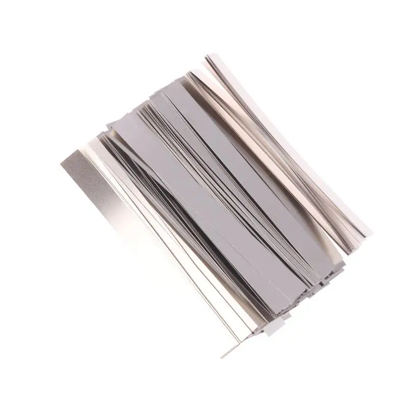 

100 шт./упак. никелированная стальная лента, никелированные полосы для DIY-проектов, для точечной сварки аккумуляторов 18650, для аппаратов точечной сварки