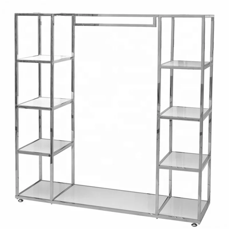 custom，Clothes Cabinet Hanging Display Lady Clothing Show Wooden Shelf Rack Commercial Cloth Wall Shelving