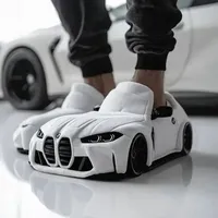 2025 New Applicable to Porsche plush slippers Racing plush slippers for BMW Porsche Racing Valentine's Day Gifts