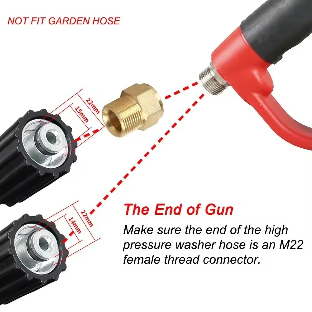 High Pressure Washer Gun Water Spray Gun With Extension Wands For Car Wash