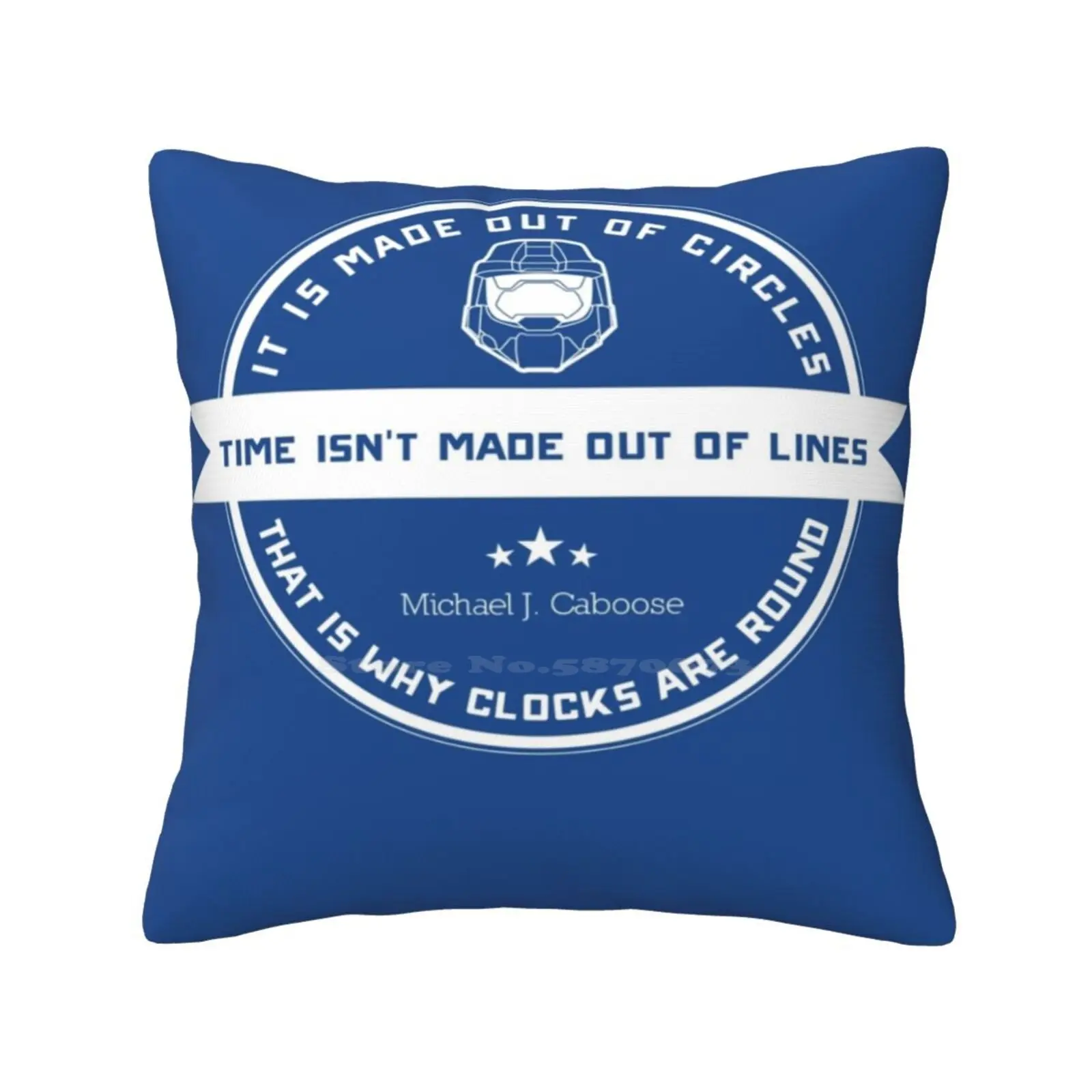 Time , Line ? Bedroom Office Hug Pillowcase Red Vs Blue Rooster Teeth Caboose Blue Team