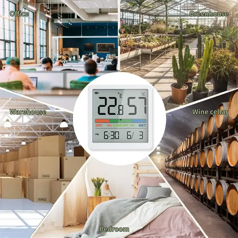 New Digital Home Indoor Temperature Humidity Meter LCD Digital Thermometer Hygrometer Sensor Gauge Weather Station