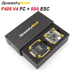 SpeedyBee F405 V4 BLS 55A Stack ICM42688P F405 V4 FC BLHELIS 55A 4in1 ESC 3~6S Lipo 30x30mm For RC FPV Racing Drones DIY Parts