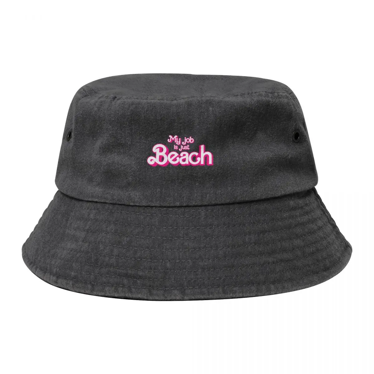 My job is just Beach Bucket Hat Luxury Hat Rave Hat Beach New In Woman Hats Men's