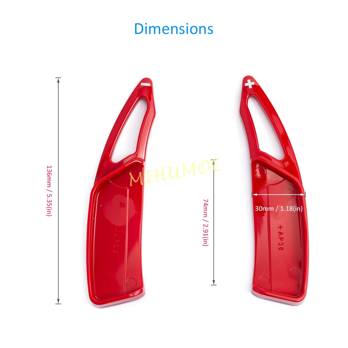 Glossy Red Steering Wheel Paddle Shifter Extension For Peugeot 2008 3008 5008 GT 508 Rifter 2025 2024 2023 2022 2021 2020 2019