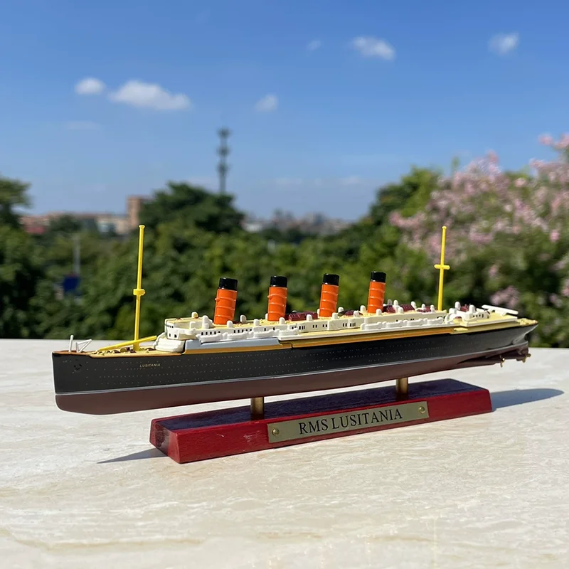 1:1250 Transatlantic Luxury Cruise Ship Lusitania Model Toys Adult Fans Collectible Gifts Souvenir