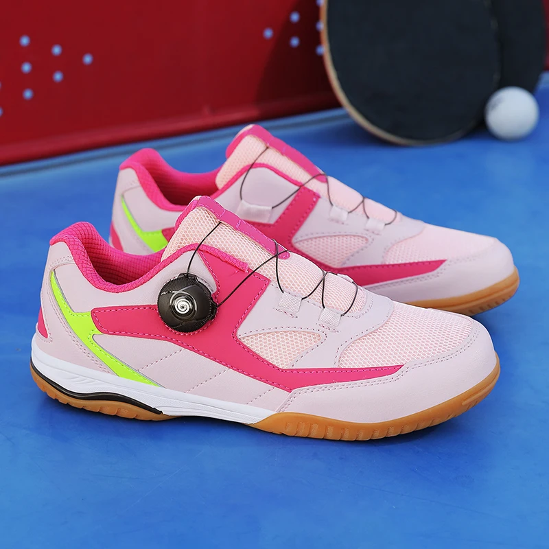 2024 New Women Tennis Sneakers Breathable Professional Tennis Shoes Quick Lacing Outdoor Sneakers Comfortable Table Tennis Shoes