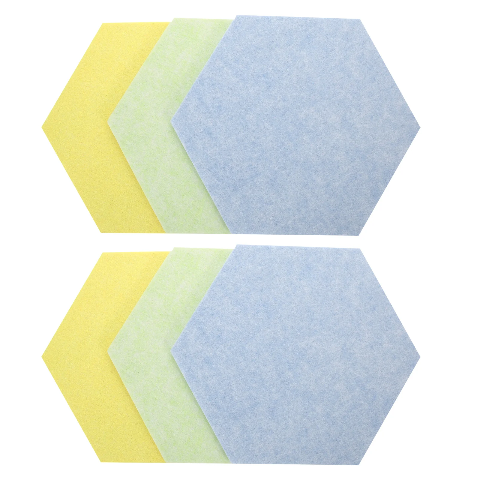 

6Pcs Hexagon Felt Wall Sticker Bulletin Boards Memo Pin Board Tiles Desk Bulletin Board Home Office Accessories Classroom