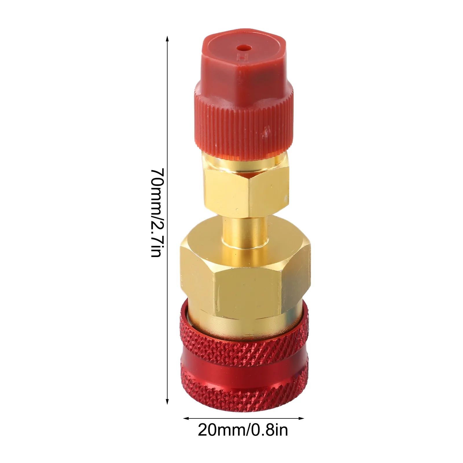 Easy Disassembly Car A/C A/C Charging Adapter Ergonomic Knurled Grip High Performance Leak-proof Easy Disassembly