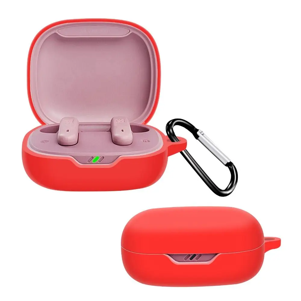 Silicone Protective Case Anti-Scratch With Hook Headphone Protector Shockproof Cover Shell for JBL Wave Flex