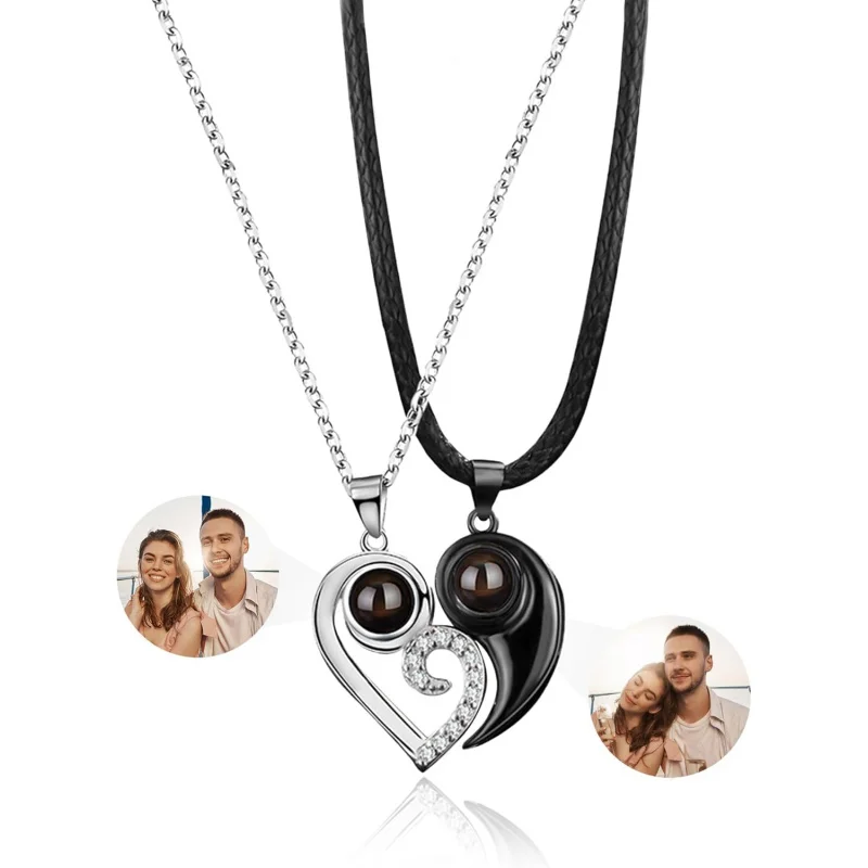 

Personalized Photo Projection Necklace, Custom Picture Pendant for Mom Wife Girlfriend, Mothers Day Valentines Birthday Memorial