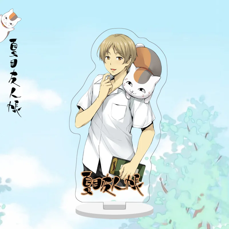 10CM Natsume's Book of Friends Anime Natsume Takashi Natori Shuichi Acrylic Standing Sign Cartoon Madara Ornaments Gifts