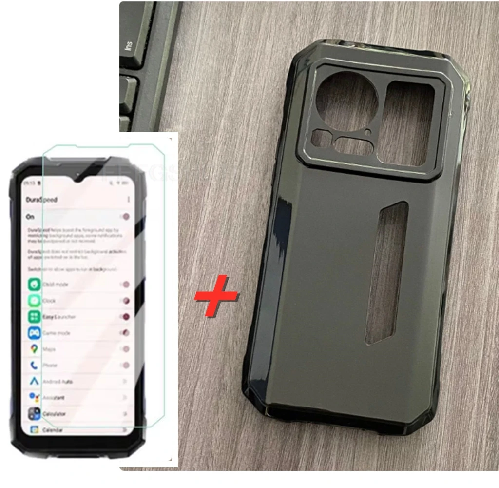 Verre de protection pour HOTWAV Hyper 7 Pro, coque transparente en Silicone pour HOTWAV Hyper7 Pro Cyber 15 Cyber15, verre emperepé de 6.6 pouces