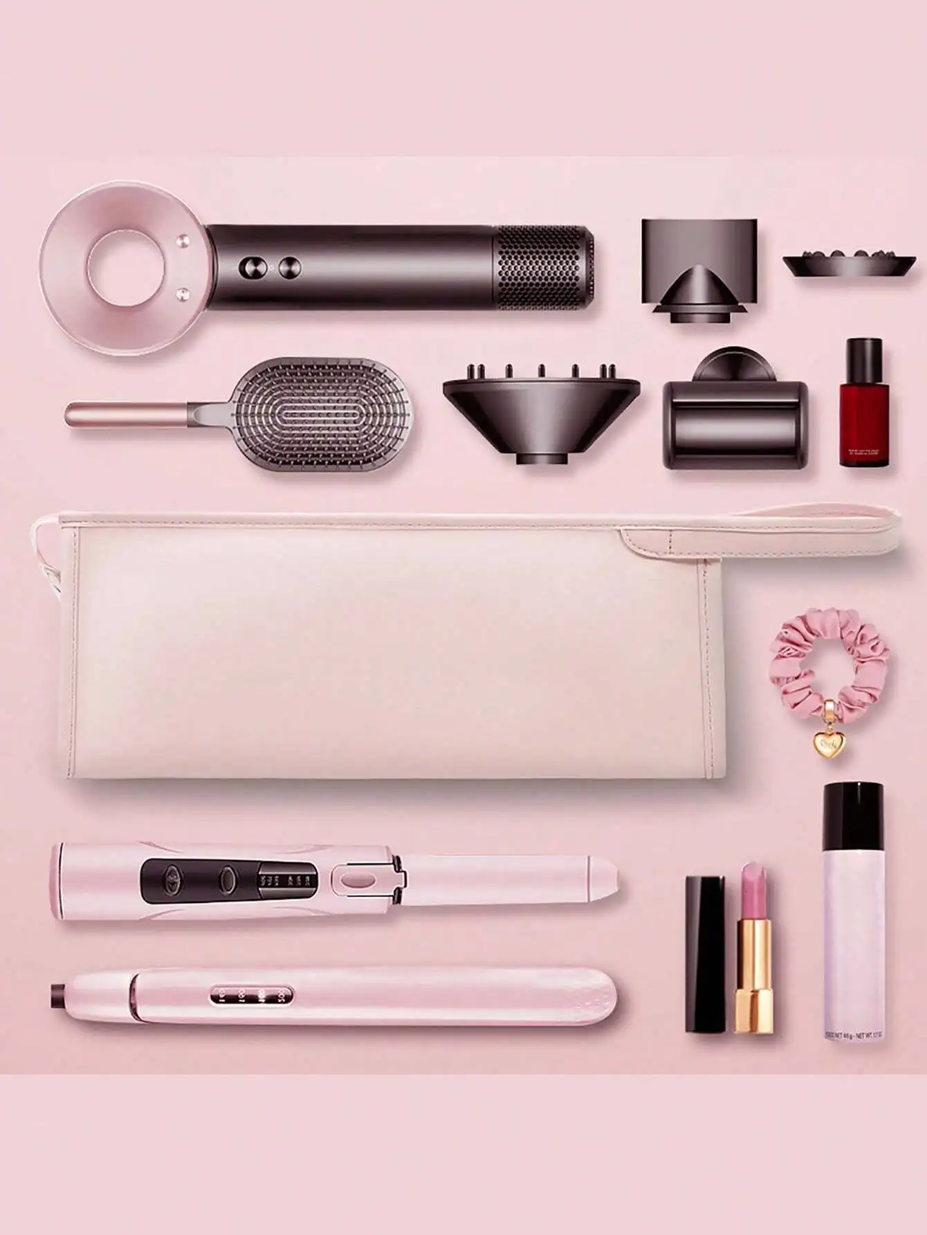 

1 шт. Чехол для фена из искусственной кожи: водонепроницаемый, большой емкости — предметы первой необходимости для путешествий/дома