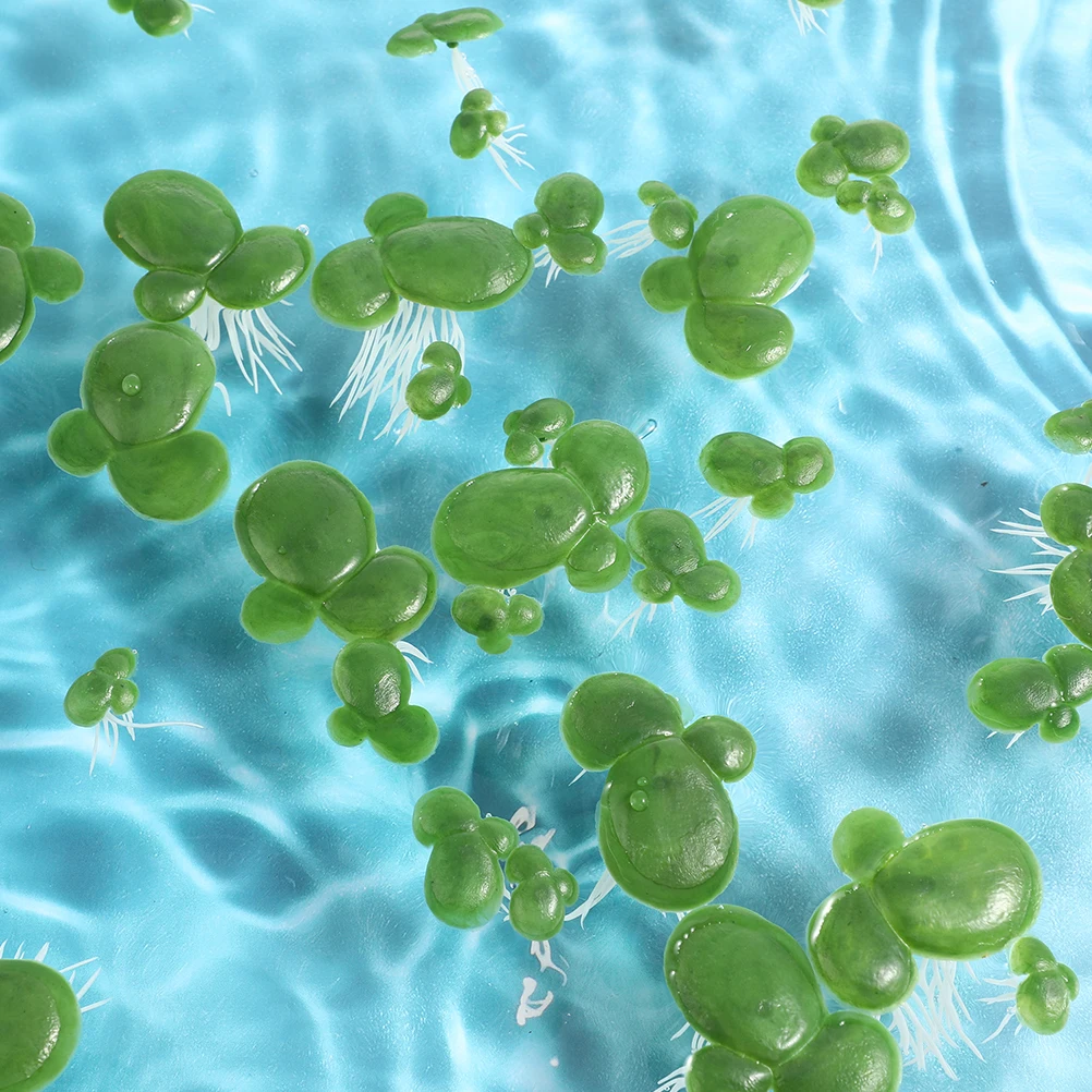 

6 Pack Artificial Duckweed Aquarium Decor Floating Plants Fake Landscape Duckweeds Decorate