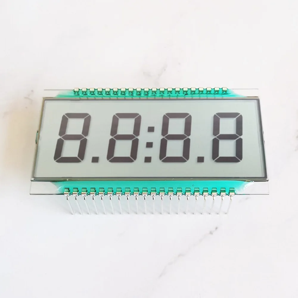 40PIN TN dodatni 4-cyfrowy segmentowy panel LCD maszyna do olejowania ekran LCD biały/żółty zielony/niebieski podświetlenie 5V