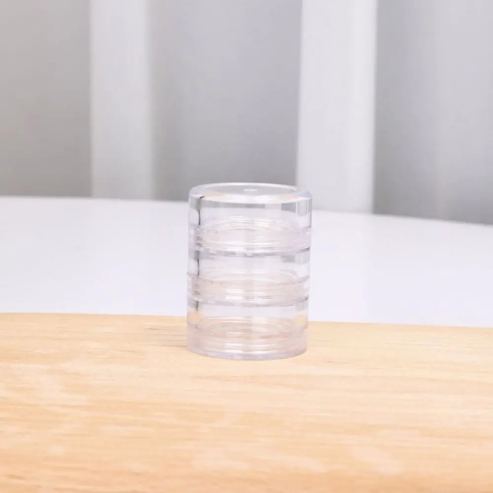 

Plastic 5g Stackable with Cover Round for Bracelet Earrings Face Cream Box Makeup Organizer Eye Cream Box Jewelry Storage Box