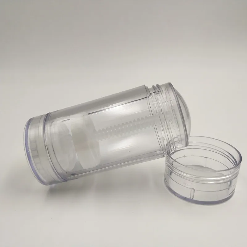 40g Przezroczysty Okrągły Pojemnik na Dezodorant do Napełniania od Dołu, Przenośny, Przezroczysty, Wielokrotnego Użytku, Tubka na Dezodorant do Domowego Użytku i Przenoszenia